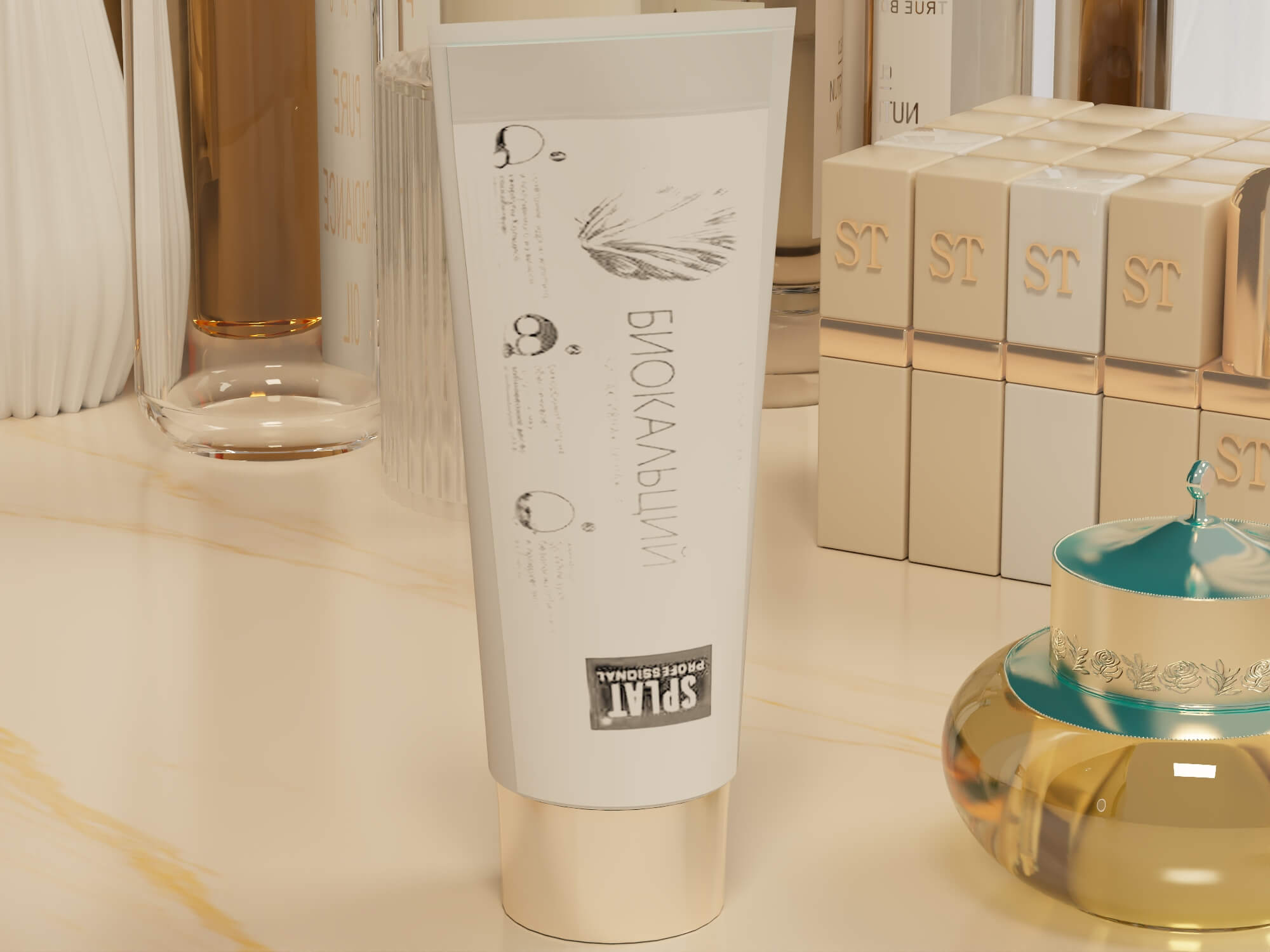 Luxury Cosmetics and Skincare Products Collection 3D Model
