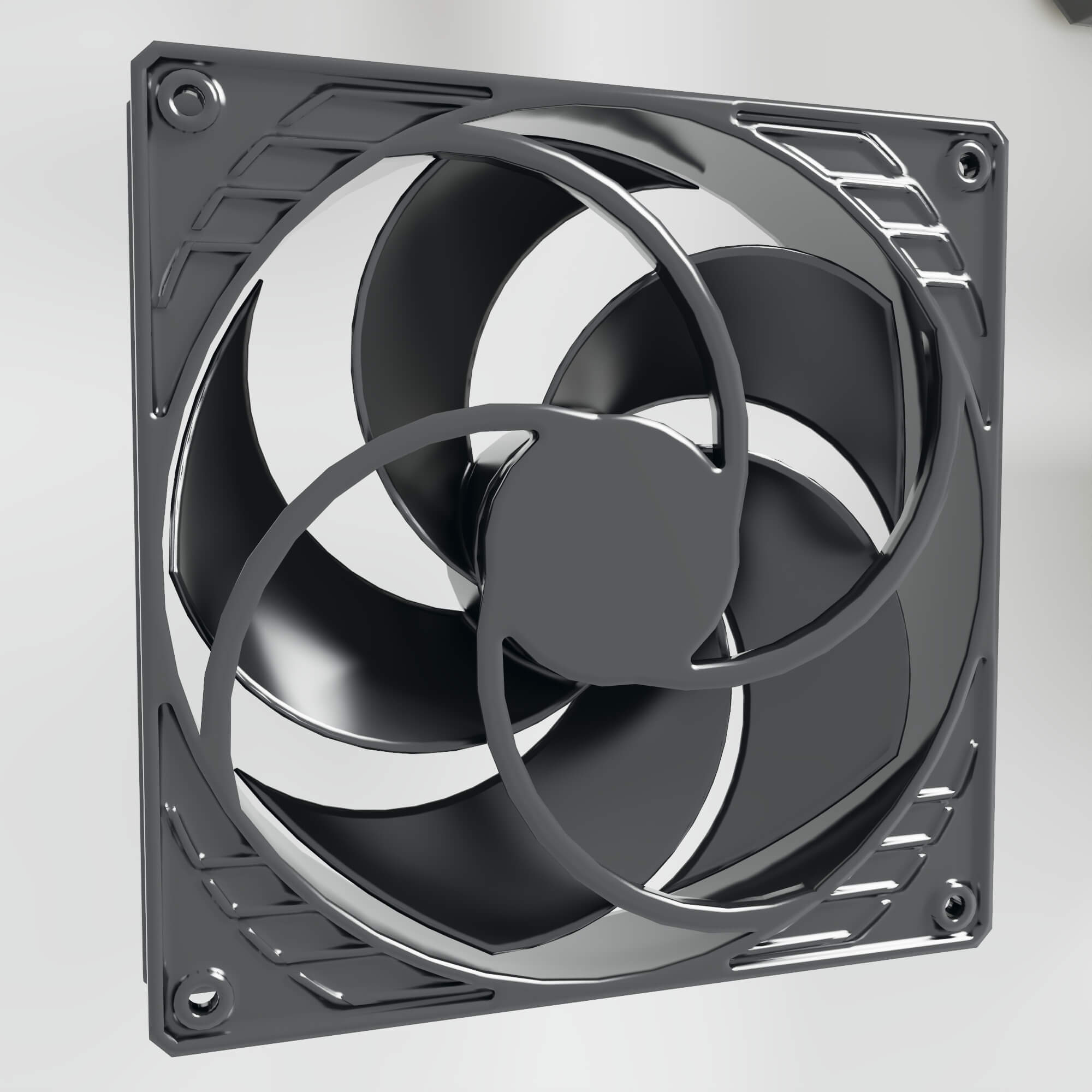 PC Cooling Fans Collection Case Fans and Blowers 3D Model