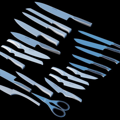 Professional Kitchen Knife Collection Global Style Set