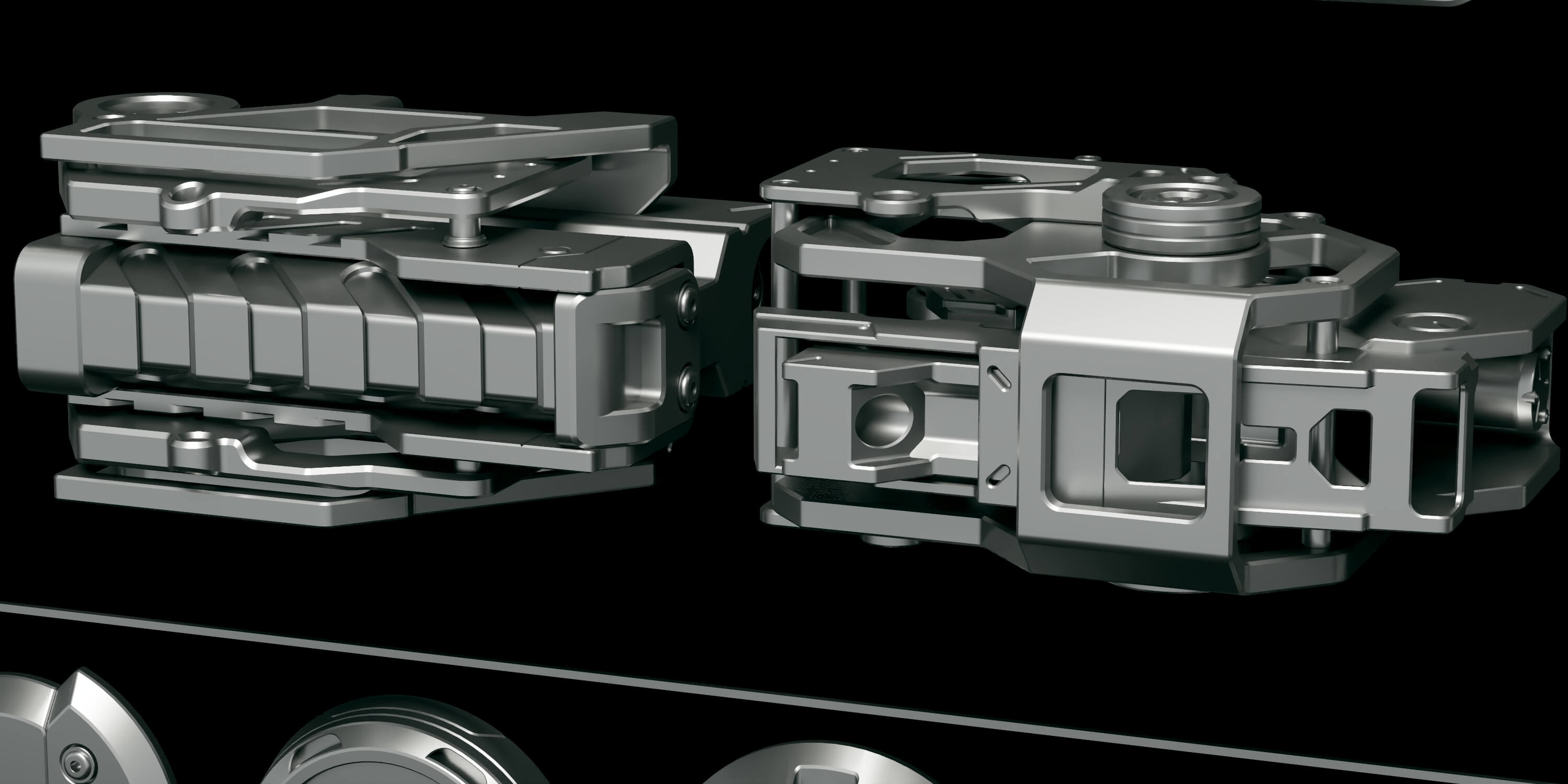 Sci-Fi Hard Surface Mechanical Parts Collection 3D Model