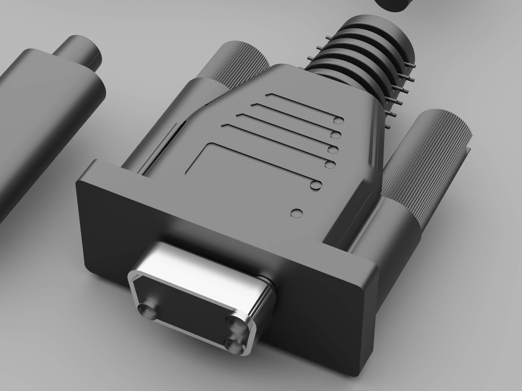 USB Connectors Chargers and Cables Collection 3D Model