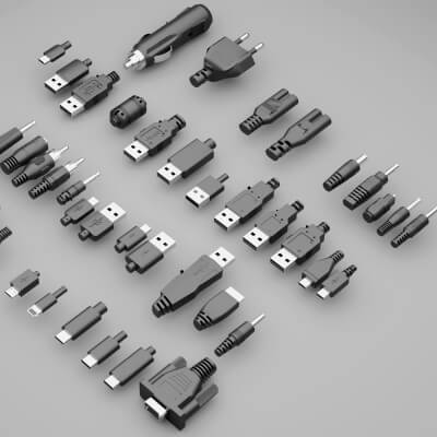 USB Connectors Chargers and Cables Collection