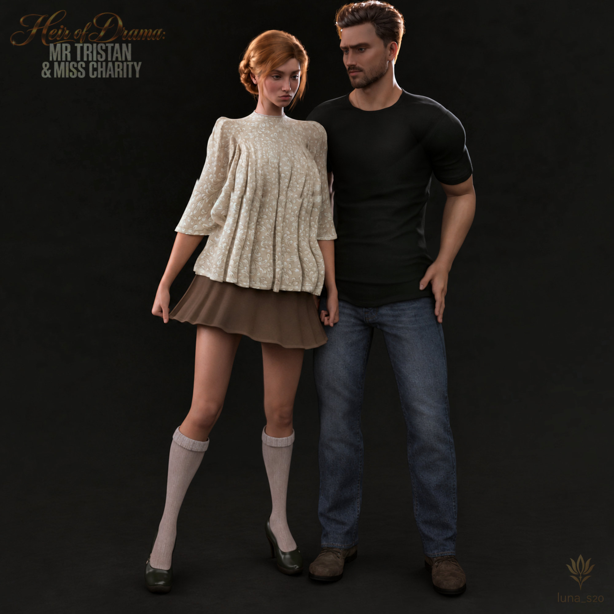 Heir of Drama Mr. Tristan & Miss Charity FBM Daz Content