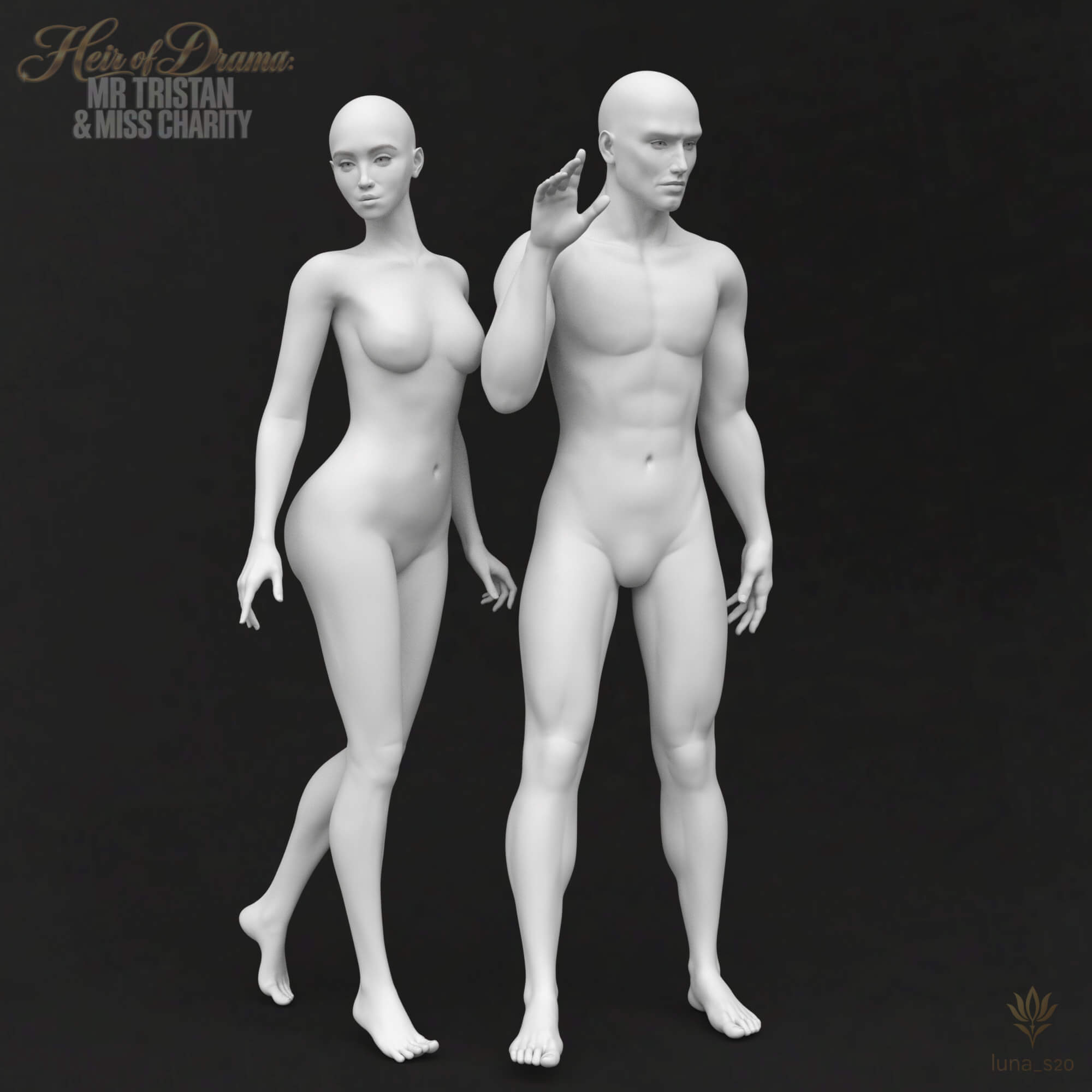 Heir of Drama Mr. Tristan &amp Miss Charity FBM Daz Content