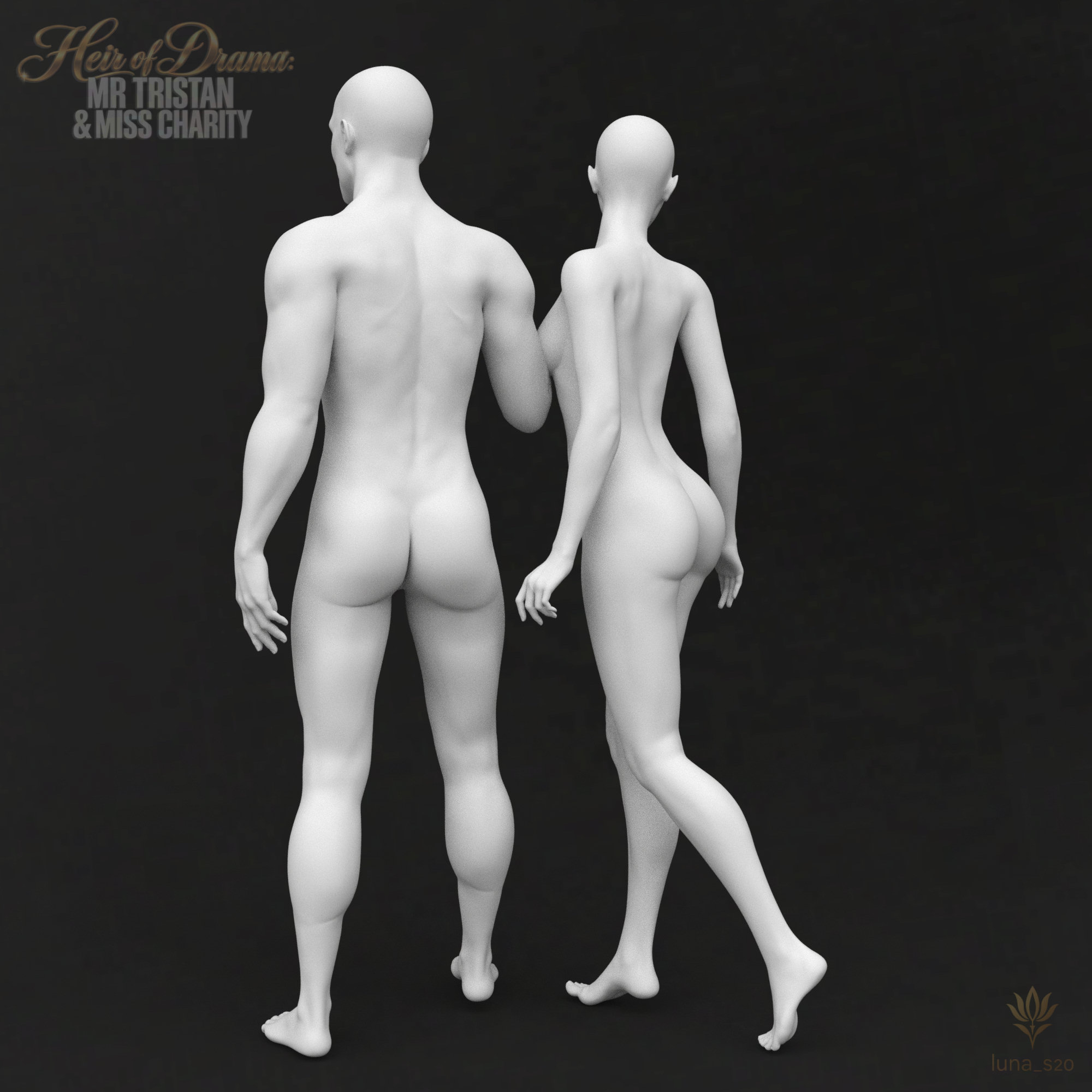 Heir of Drama Mr. Tristan & Miss Charity FBM Daz Content