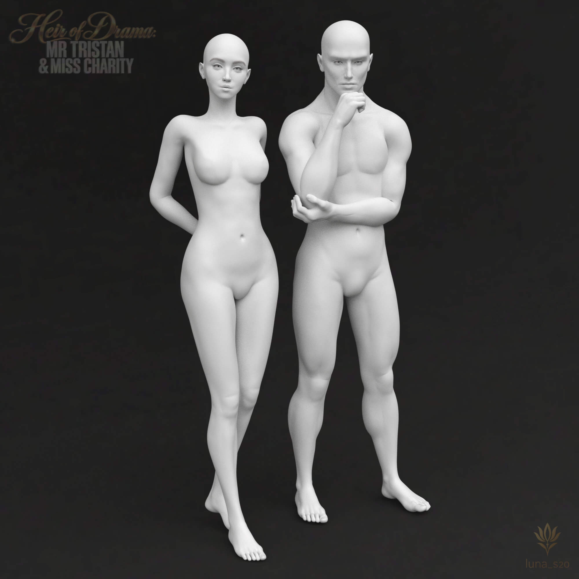 Heir of Drama Mr. Tristan &amp Miss Charity FBM Daz Content