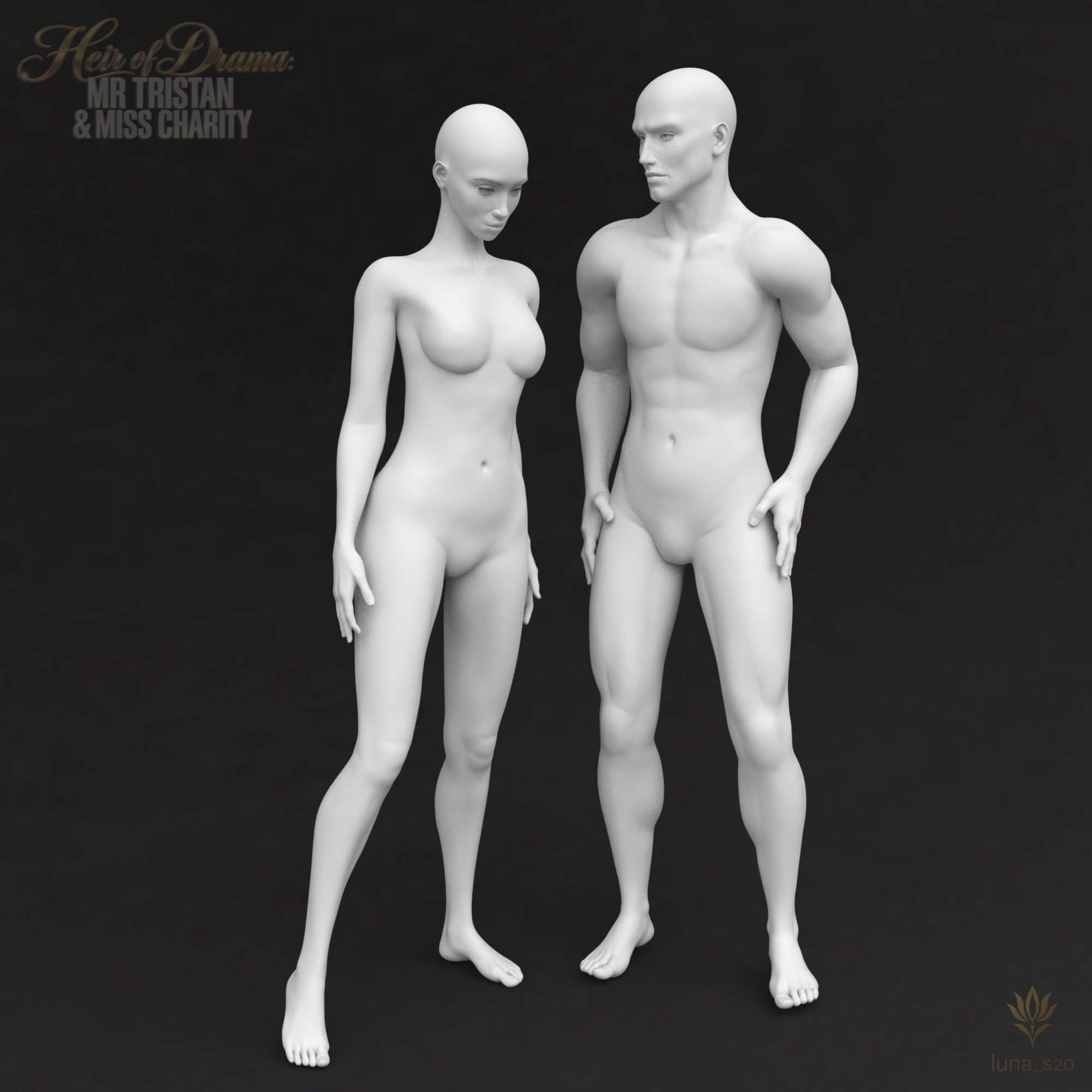 Heir of Drama Mr. Tristan & Miss Charity FBM Daz Content