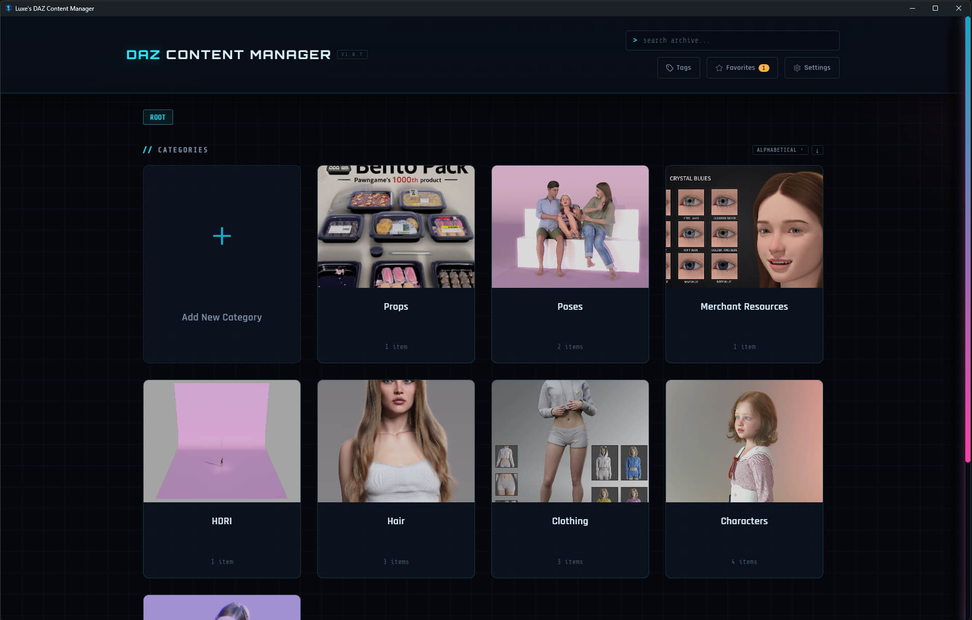 Luxes DAZ Content Manager Daz Content