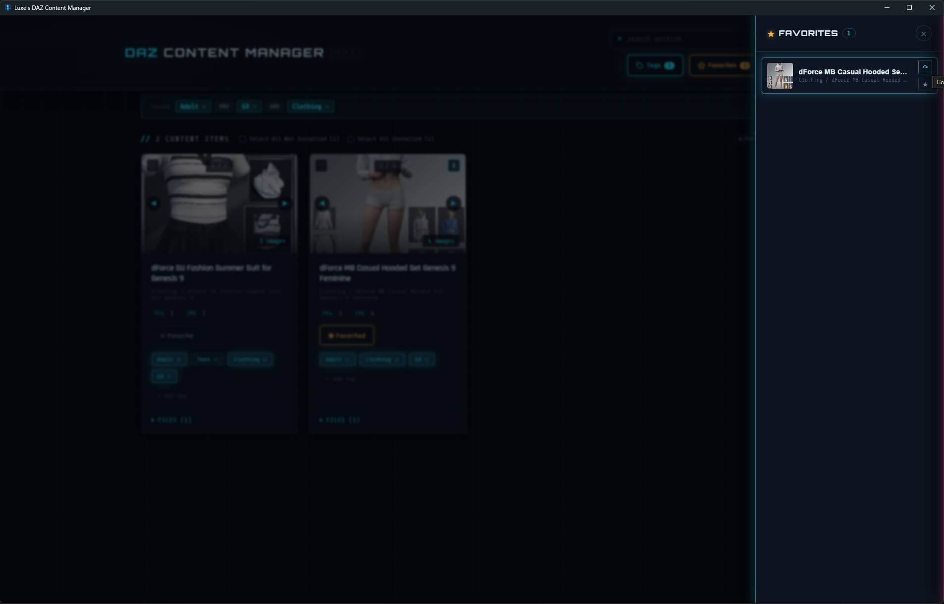 Luxes DAZ Content Manager Daz Content