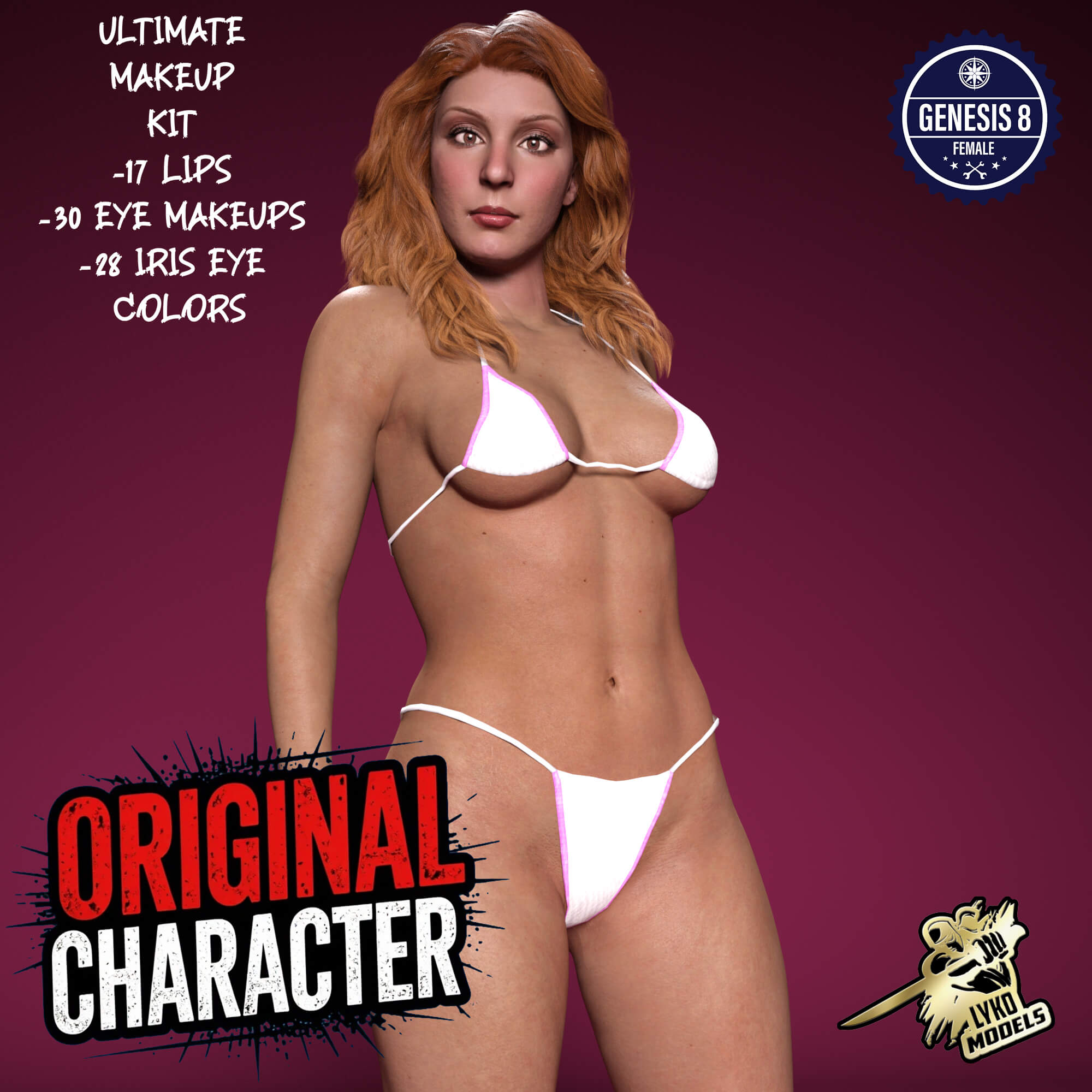 Lyko3D Shelly OC 2026 G8F Character Package Daz Content