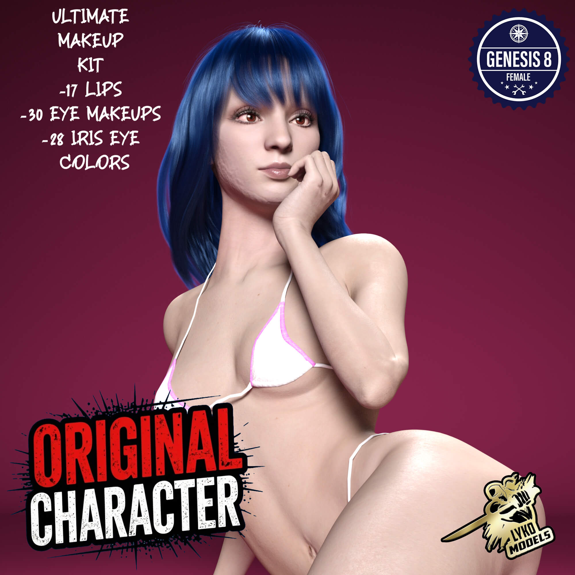 Lyko3D Vera OC 2026 G8F Character Package Daz Content