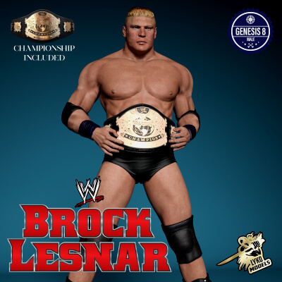 WWE Brock Lesnar 2003 G8M Character Package Daz Content