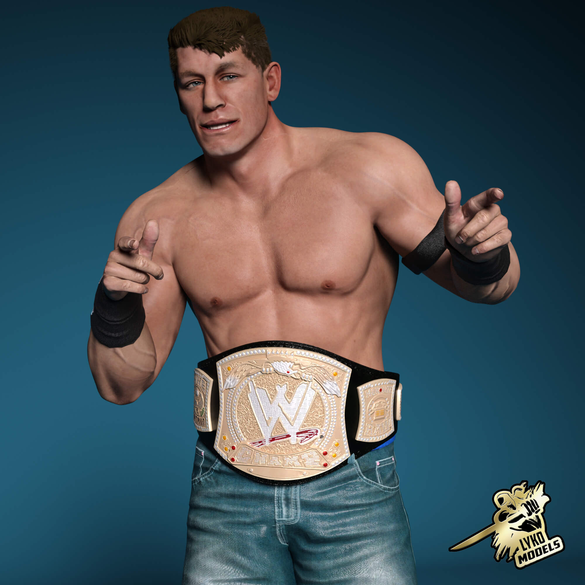 WWE John Cena WrestleMania 2025 G8M Character Package Daz Content