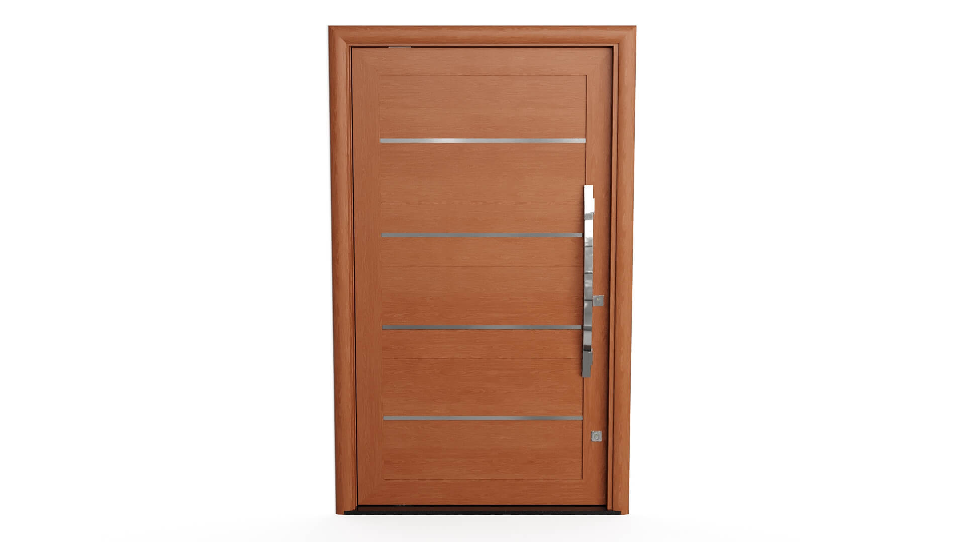 Modern Aluminum Pivot Door Collection in 3 Finishes 3D Model