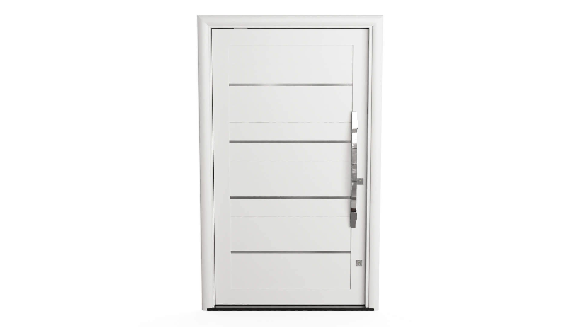 Modern Aluminum Pivot Door Collection in 3 Finishes 3D Model