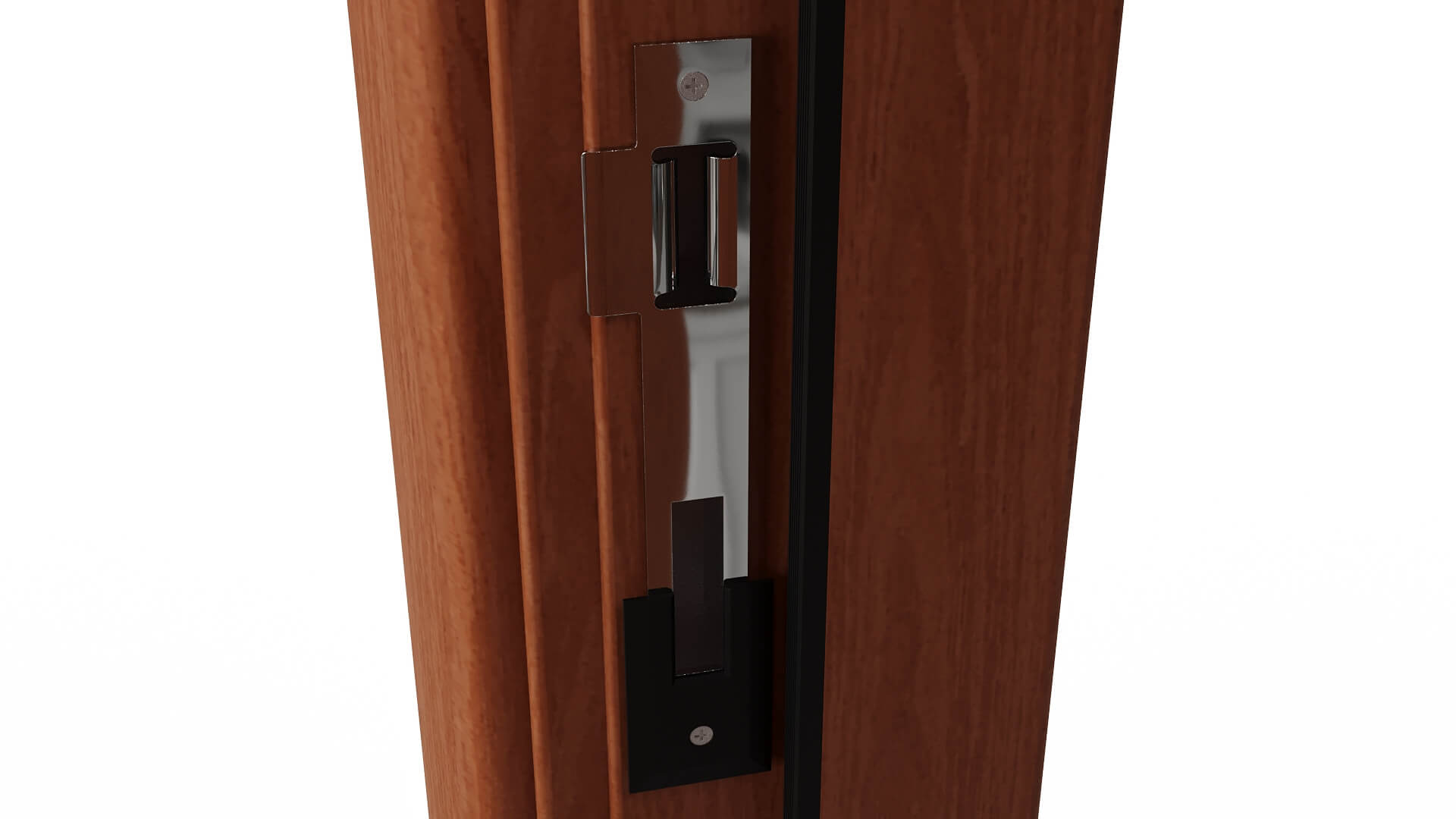 Modern Aluminum Pivot Door Collection in 3 Finishes 3D Model