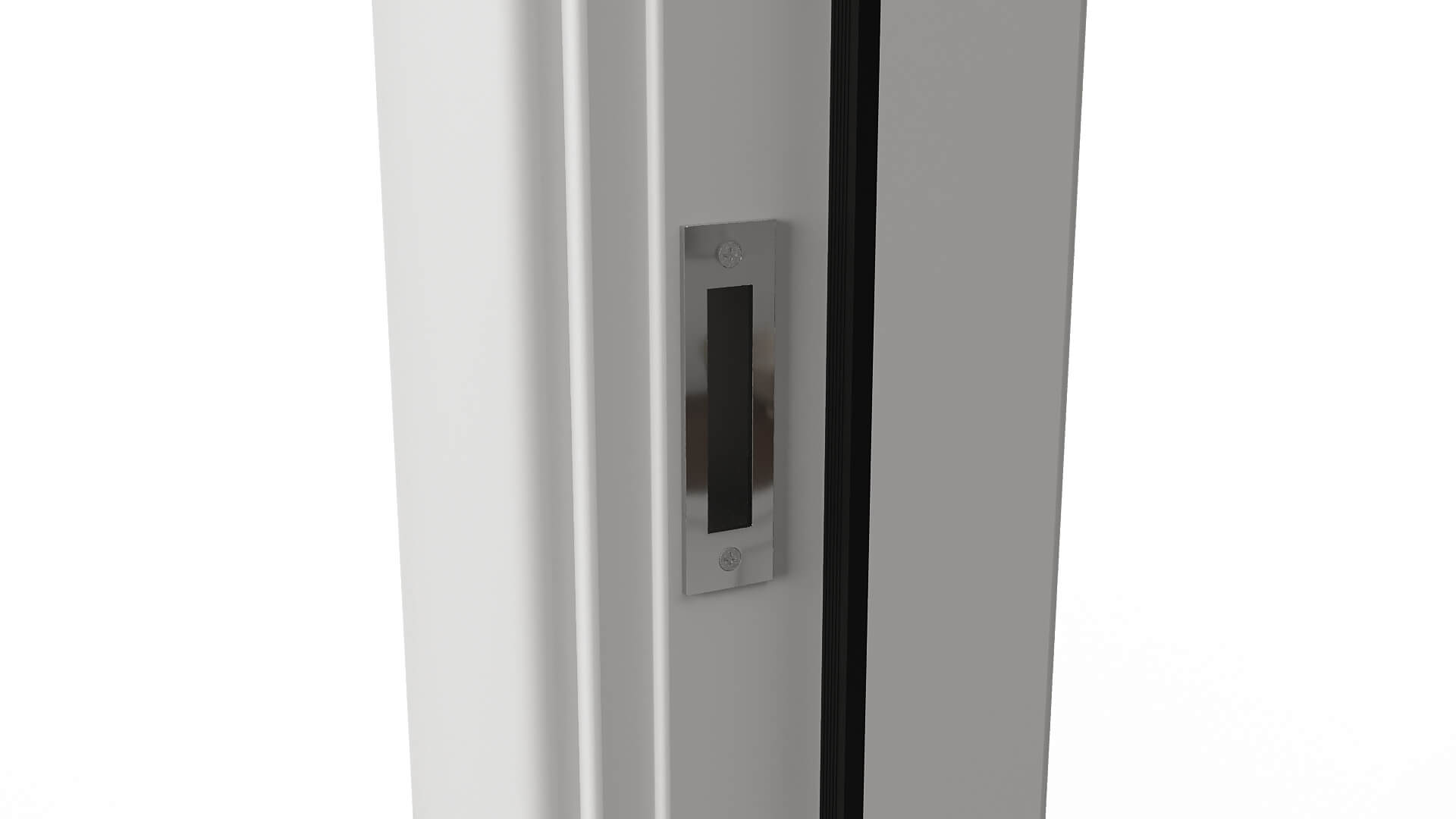 Modern Aluminum Pivot Door Collection in 3 Finishes 3D Model