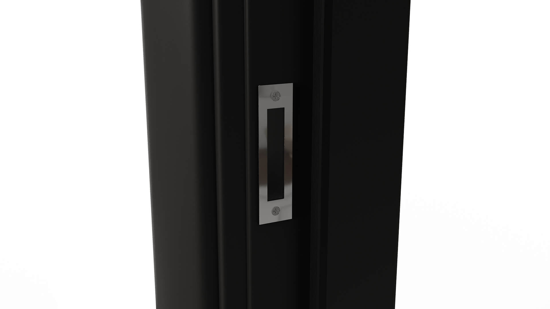 Modern Aluminum Pivot Door Collection in 3 Finishes 3D Model