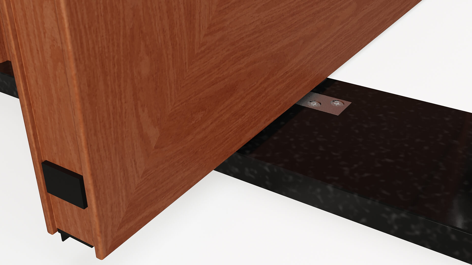 Modern Aluminum Pivot Door Collection in 3 Finishes 3D Model