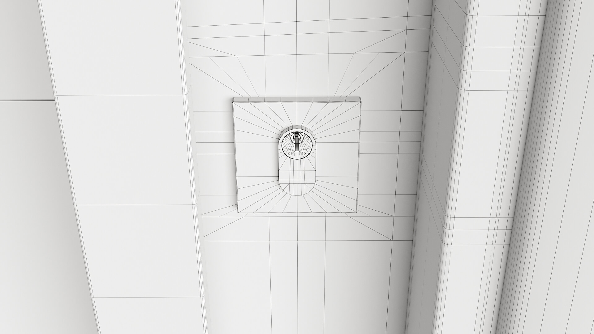 Modern Aluminum Pivot Door Collection in 3 Finishes 3D Model