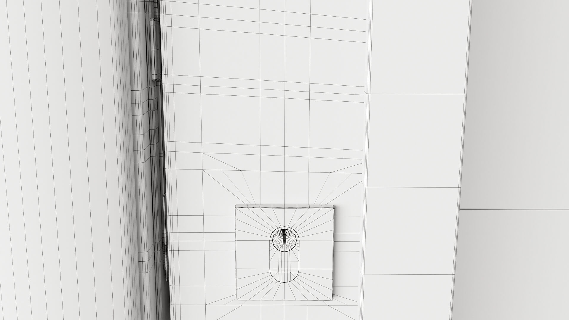 Modern Aluminum Pivot Door Collection in 3 Finishes 3D Model