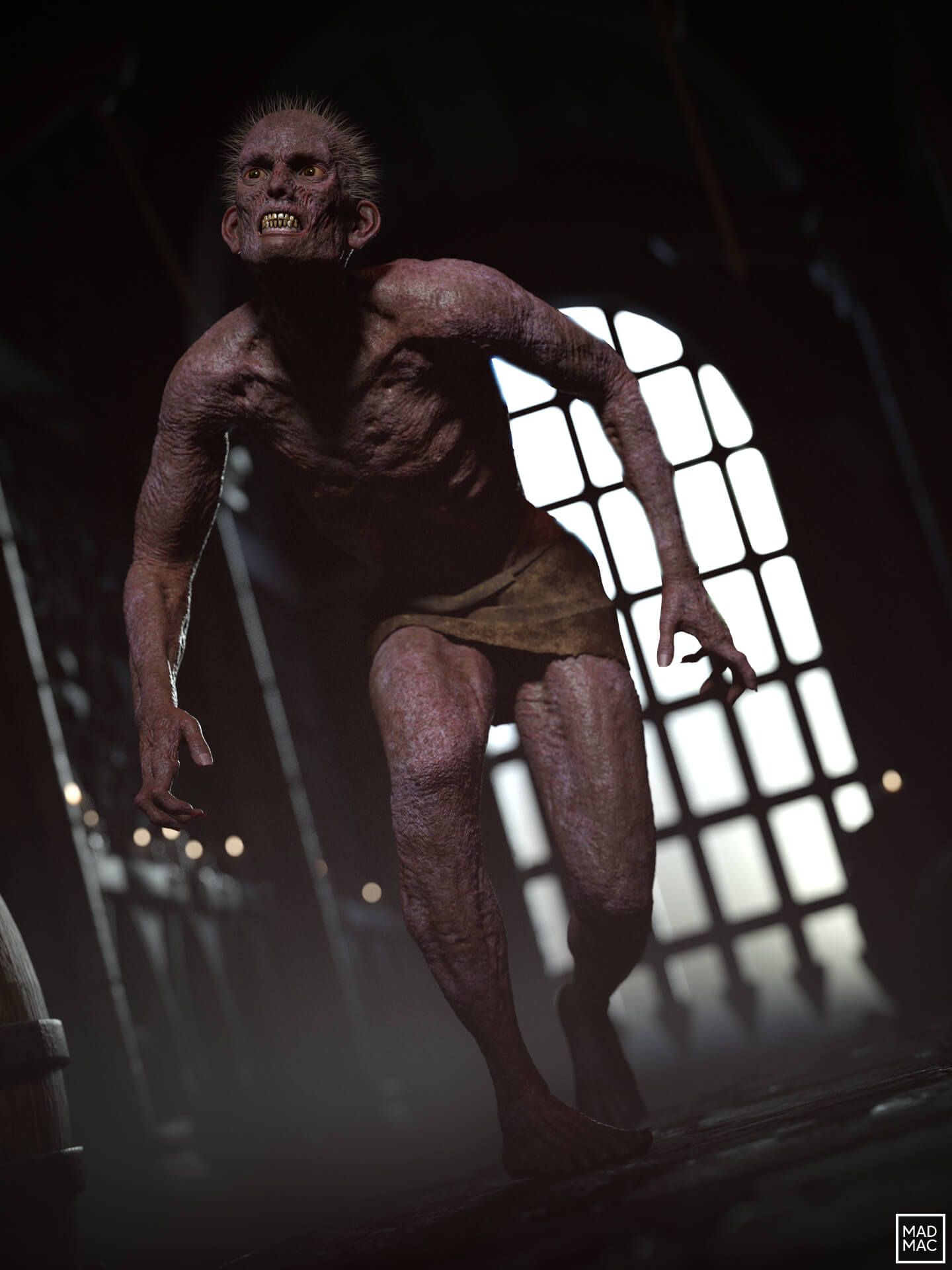 The Crypt Crawler 3D Render, Digital Artwork by Mad Mac