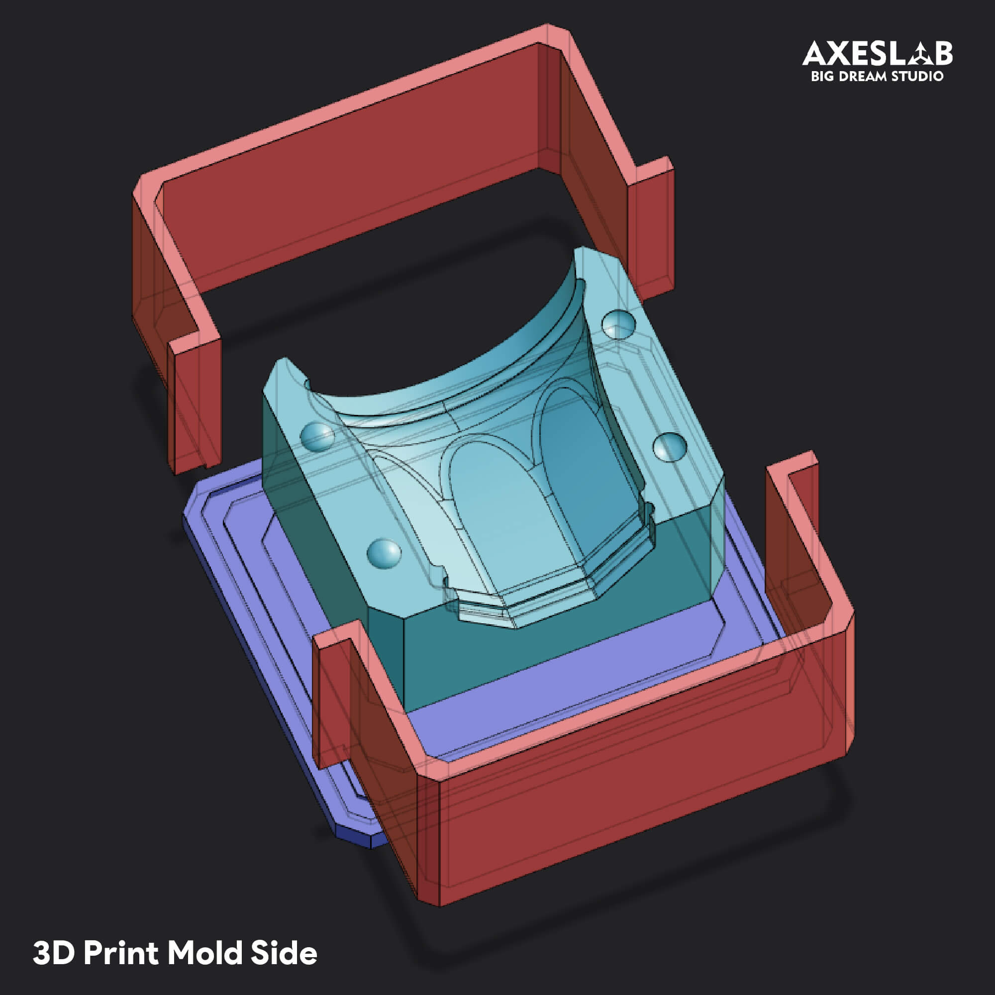 Silicone Cup Mold Housing and Slip Casting System 3D Model 3D Model