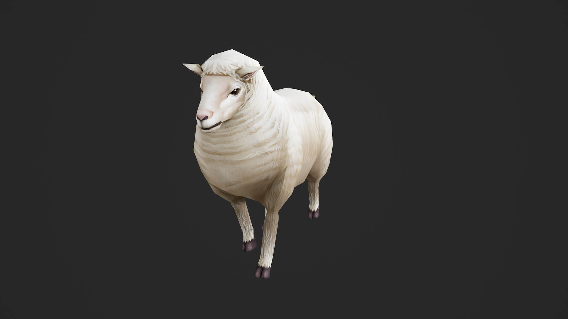 Animated Sheep 3D Model