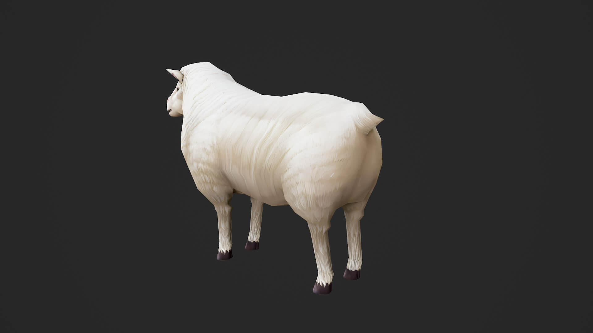 Animated Sheep 3D Model