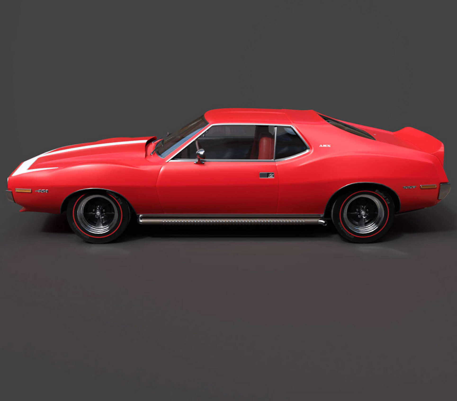 Classic Cars - AMC AMX SST - High-Poly 3d Model 3D Model