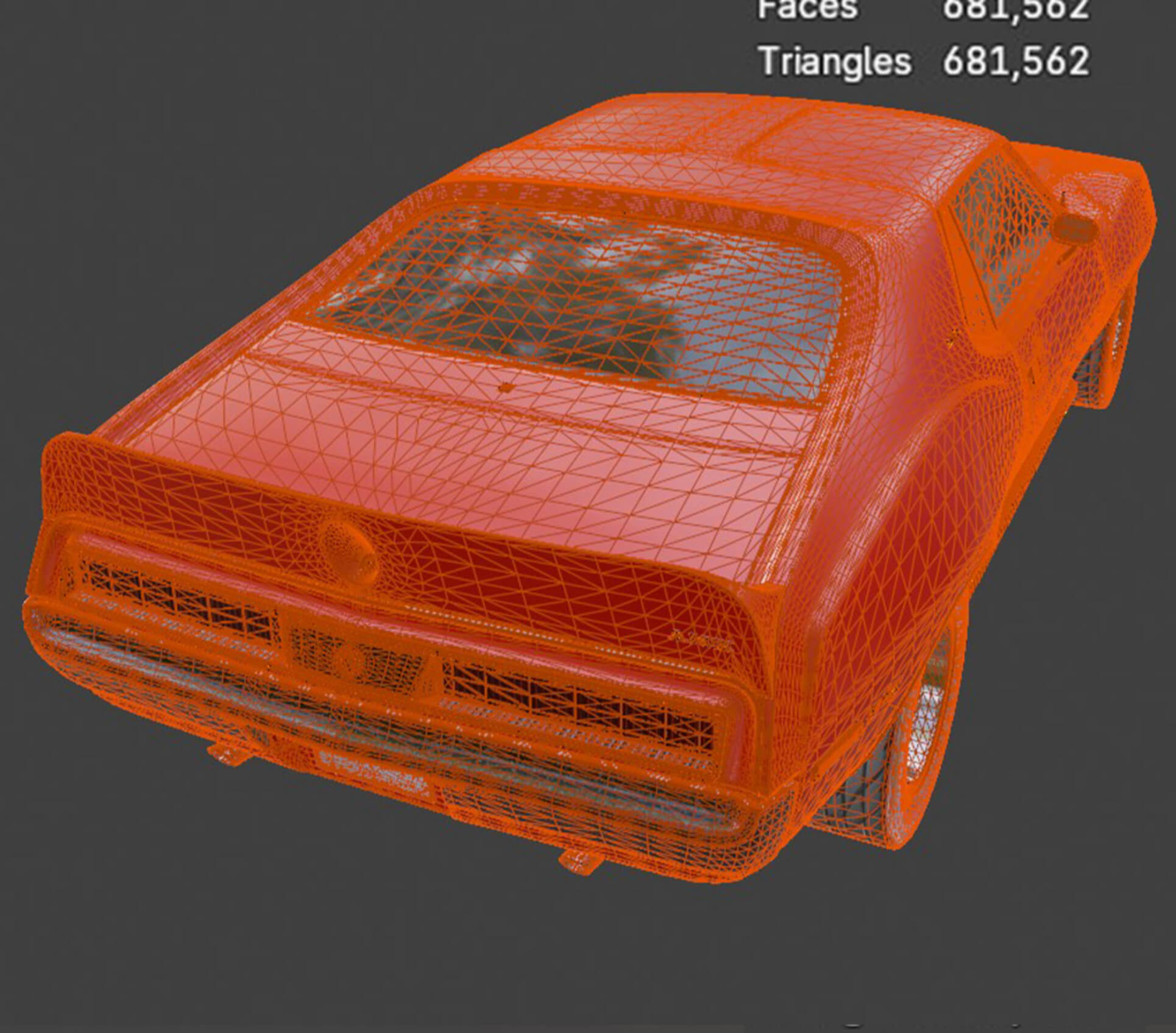 Classic Cars - AMC AMX SST - High-Poly 3d Model 3D Model
