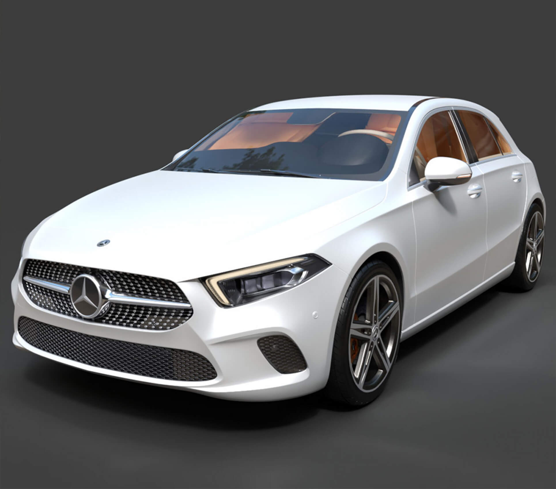 Hatchbacks - Mercedes-Benz A-Class - High-Poly 3D Model 3D Model