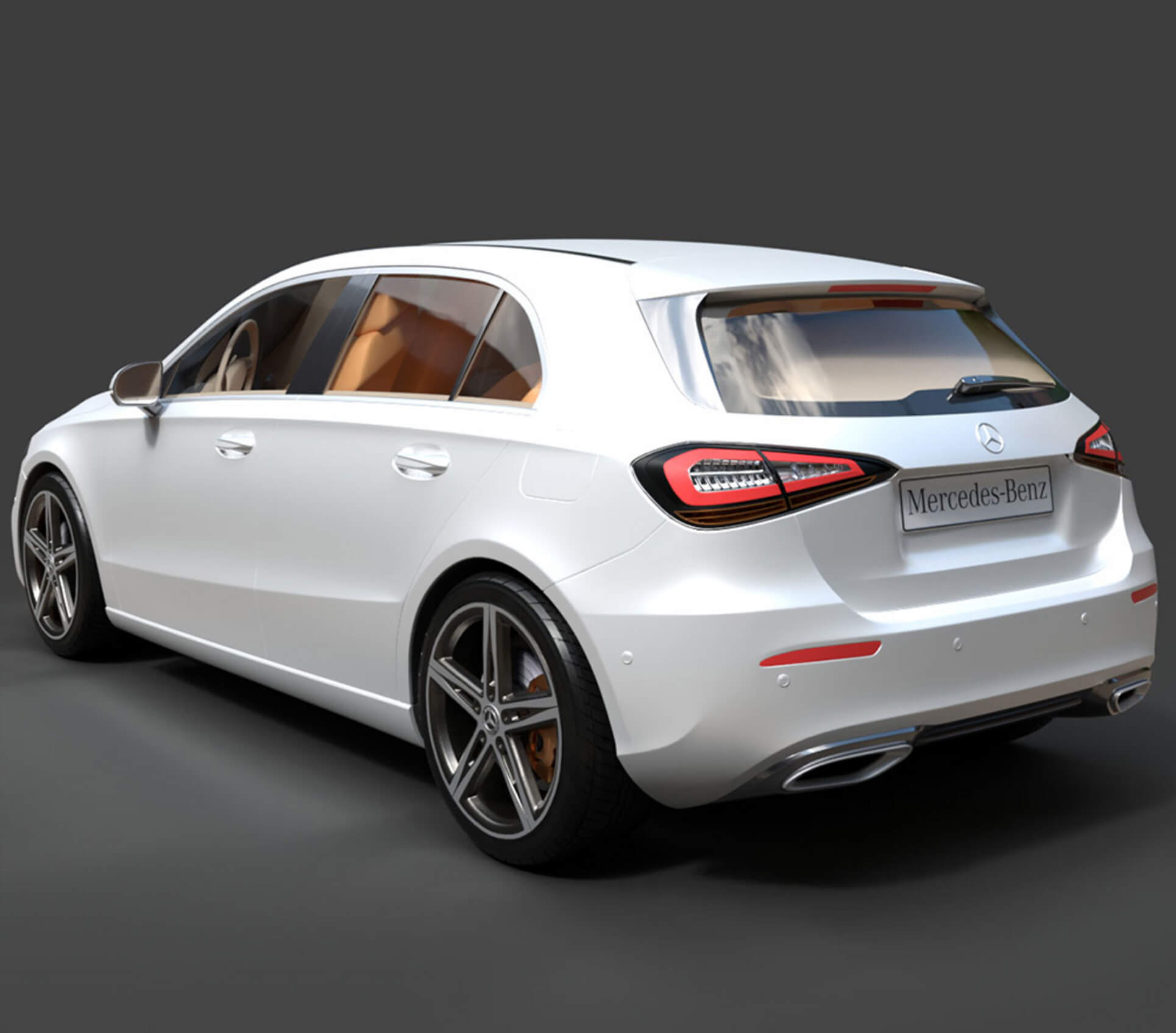 Hatchbacks - Mercedes-Benz A-Class - High-Poly 3D Model 3D Model