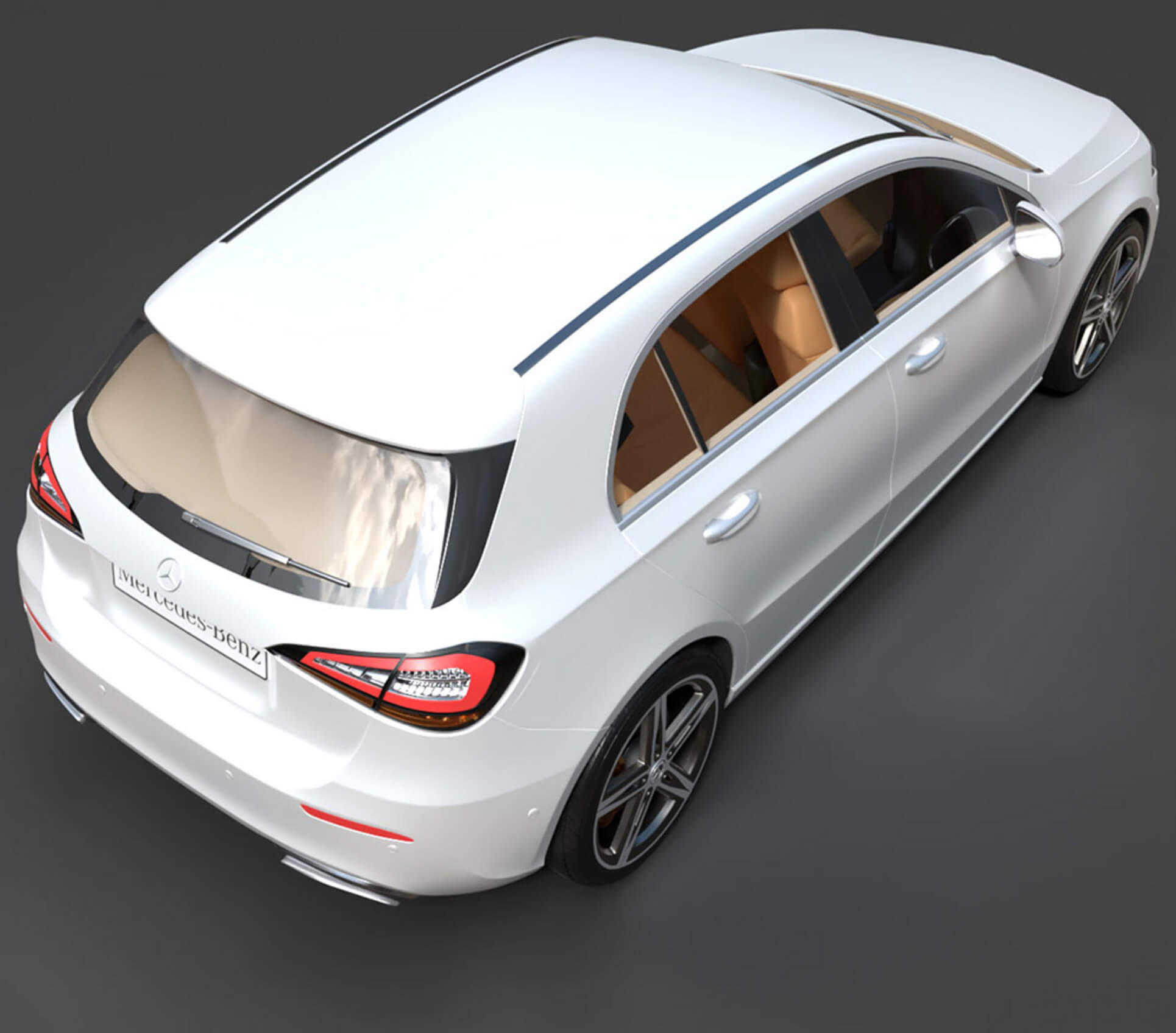Hatchbacks - Mercedes-Benz A-Class - High-Poly 3D Model 3D Model