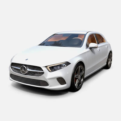 Hatchbacks - Mercedes-Benz A-Class - High-Poly 3D Model
