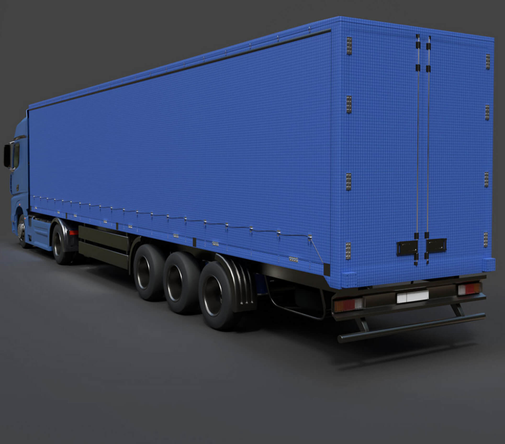 KAMAZ Heavy Cargo Truck High Poly 3D Model 3D Model