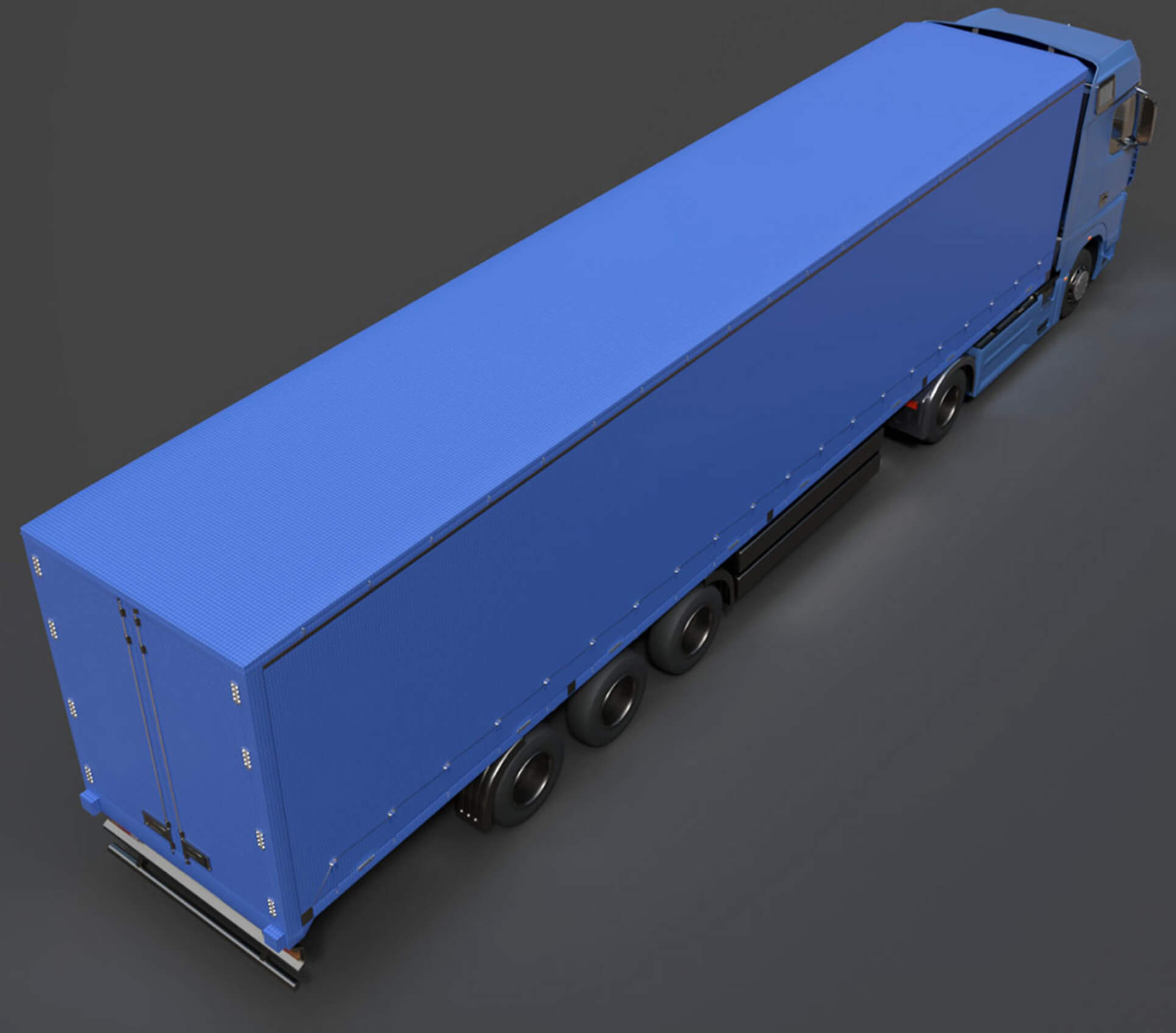 KAMAZ Heavy Cargo Truck High Poly 3D Model 3D Model