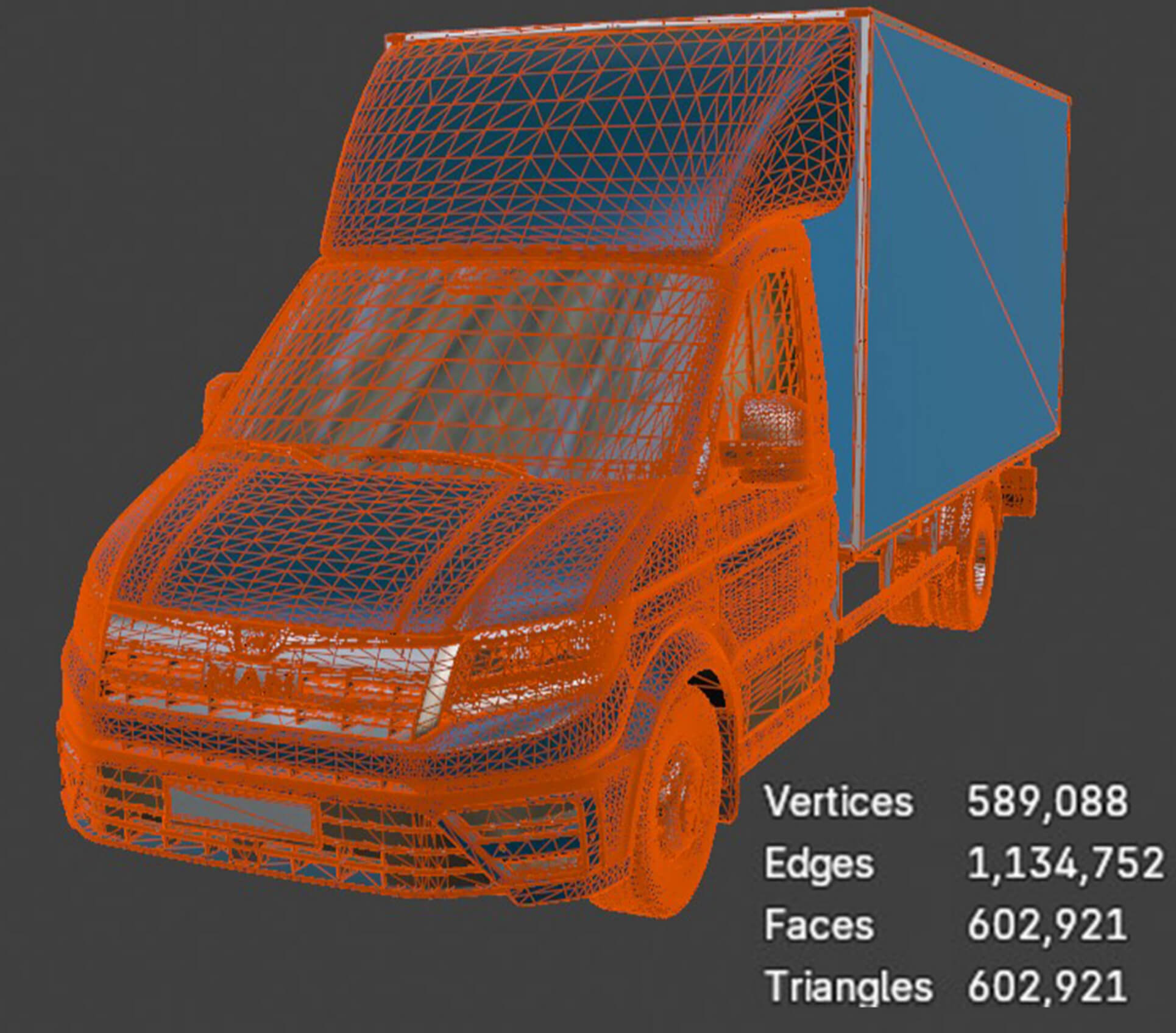 MAN Isothermal Cargo Van Detailed Production-Ready 3D Assemb 3D Model