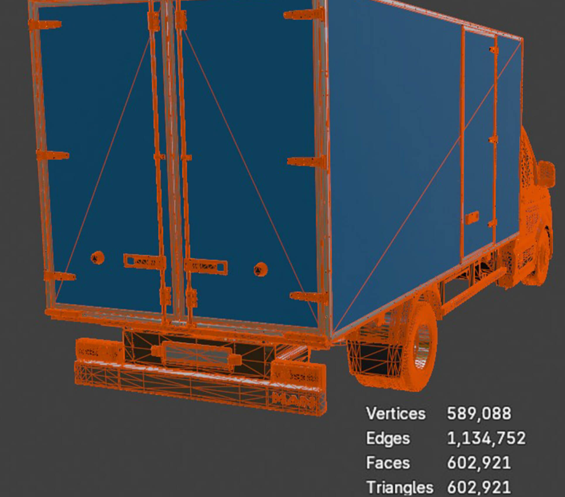 MAN Isothermal Cargo Van Detailed Production-Ready 3D Assemb 3D Model