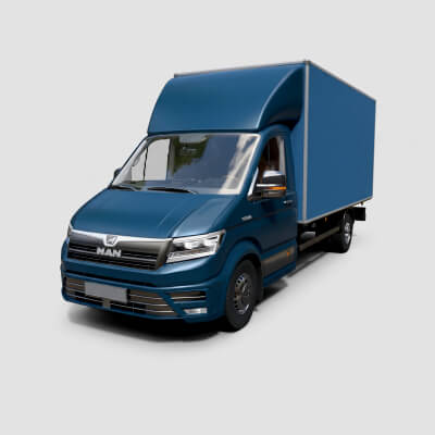 MAN Isothermal Cargo Van Detailed Production-Ready 3D Assemb