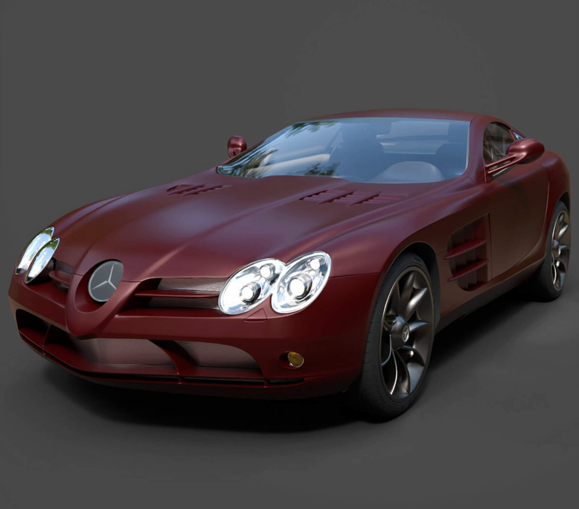 Mercedes-Benz SLR High-Poly 3D Model 3D Model