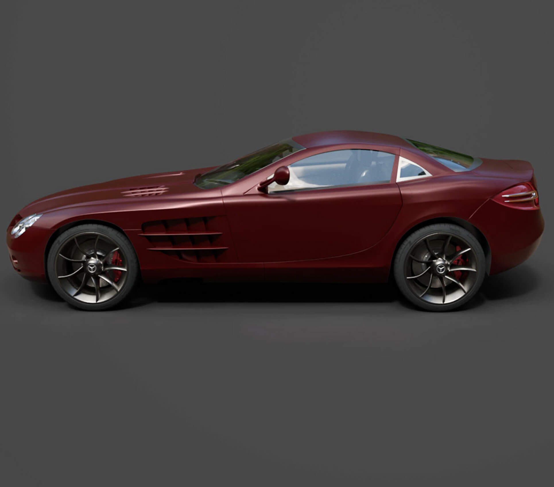 Mercedes-Benz SLR High-Poly 3D Model 3D Model