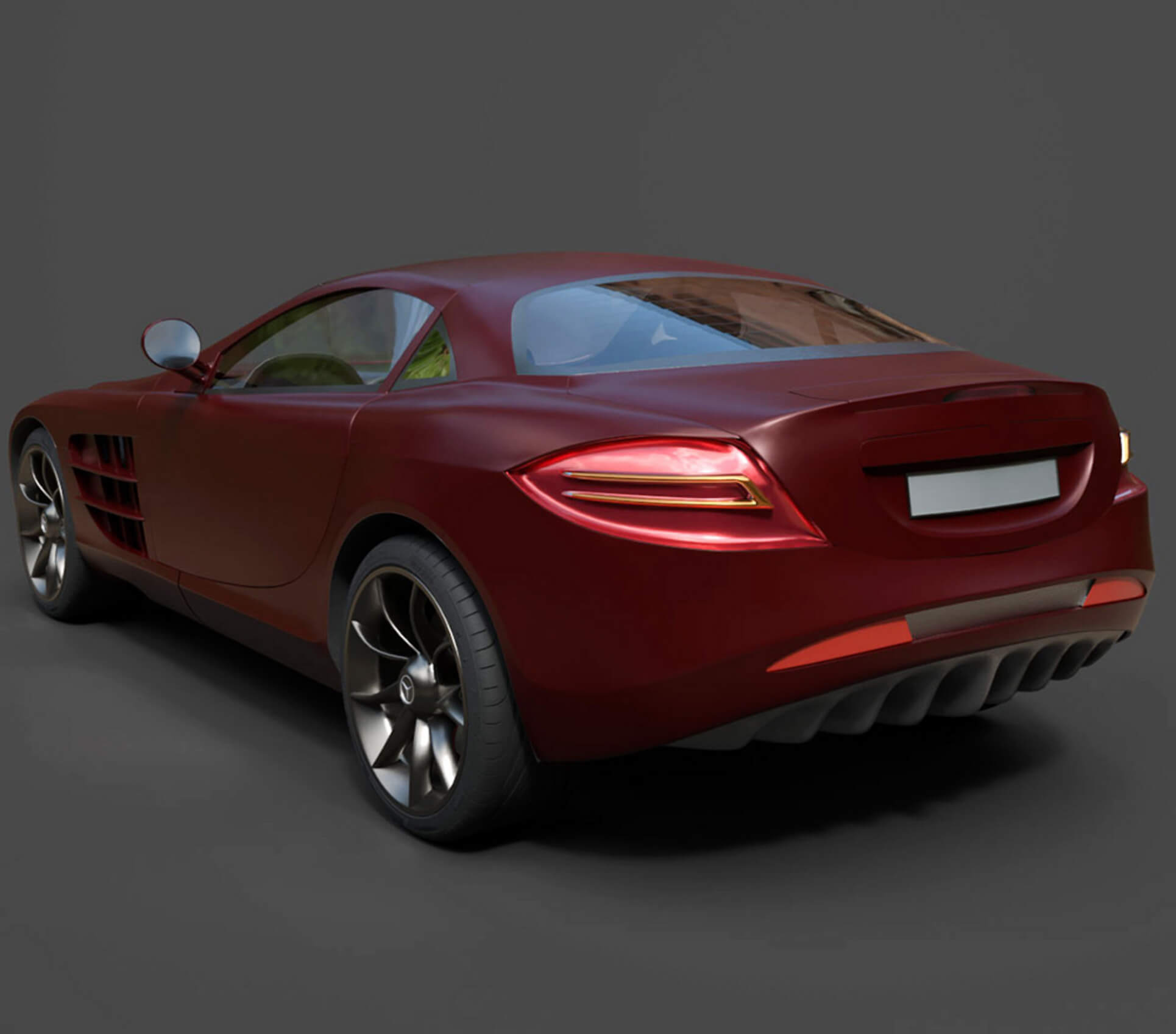 Mercedes-Benz SLR High-Poly 3D Model 3D Model