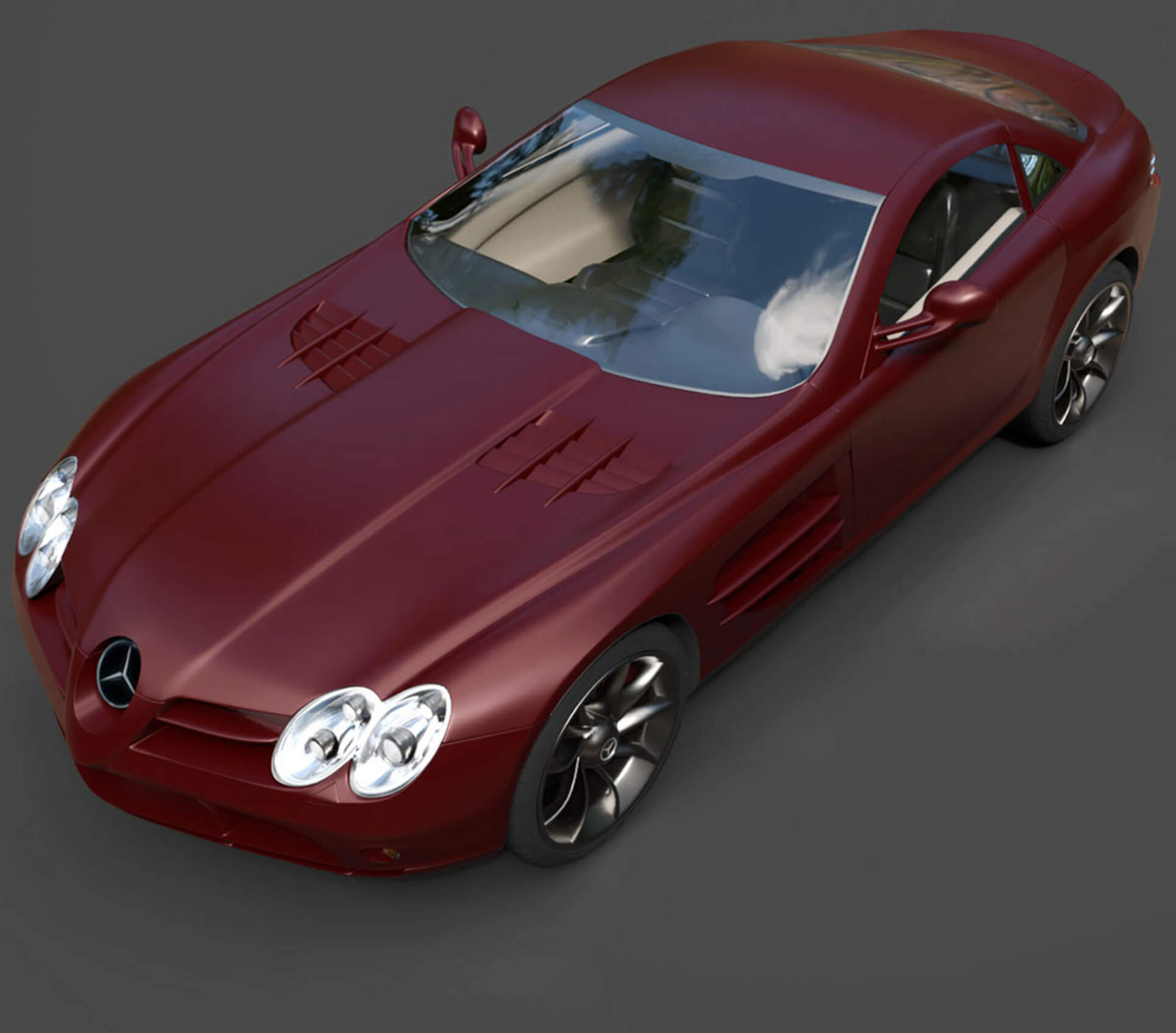 Mercedes-Benz SLR High-Poly 3D Model 3D Model