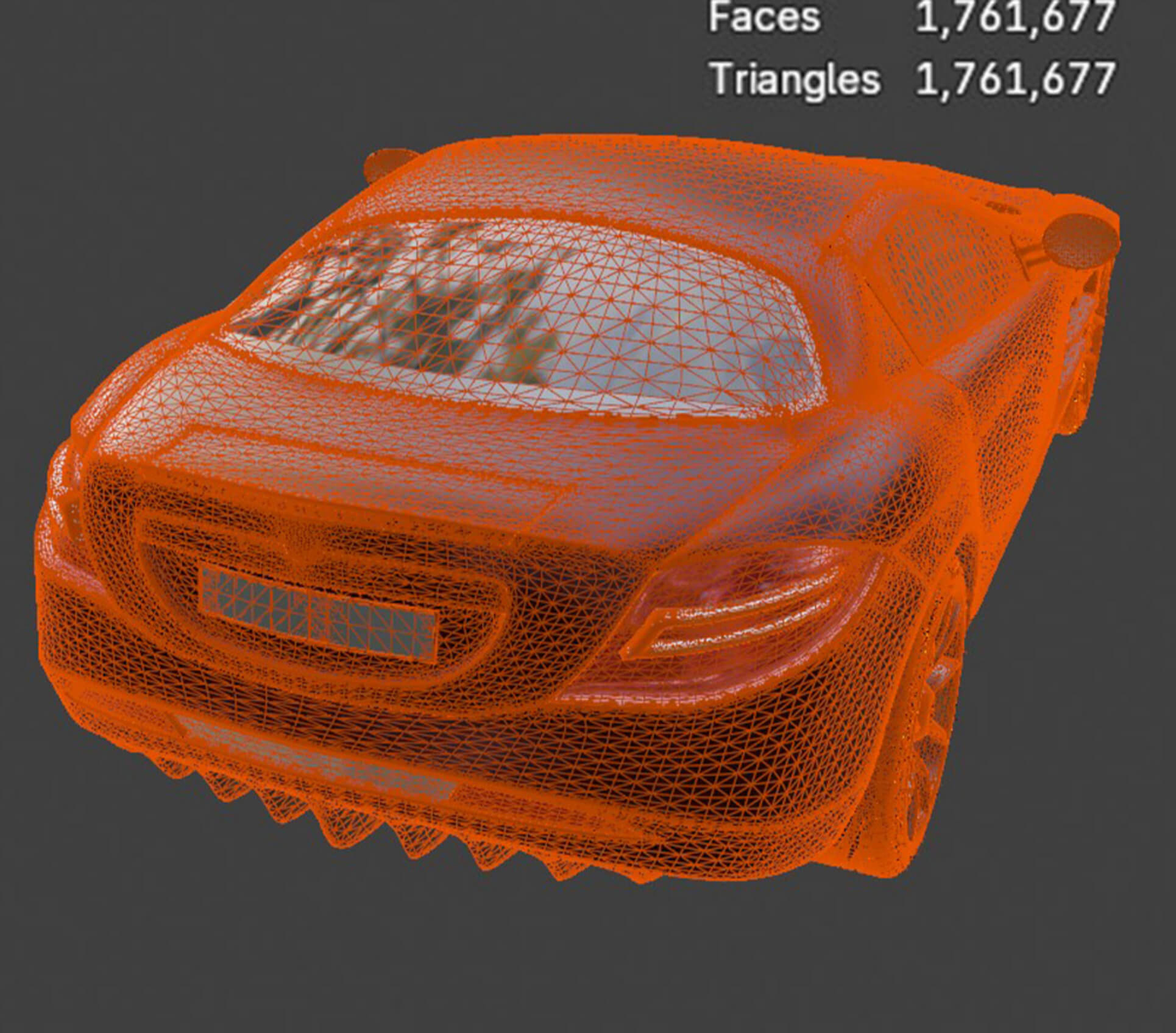 Mercedes-Benz SLR High-Poly 3D Model 3D Model