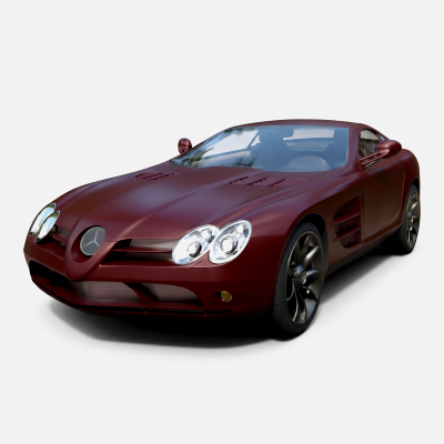 Mercedes-Benz SLR High-Poly 3D Model