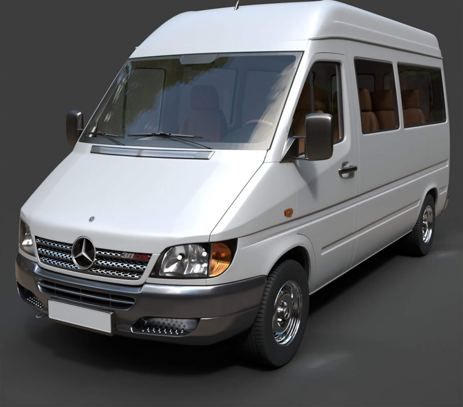 Mercedes-Benz Sprinter Classic Minibus Detailed Production 3D Model