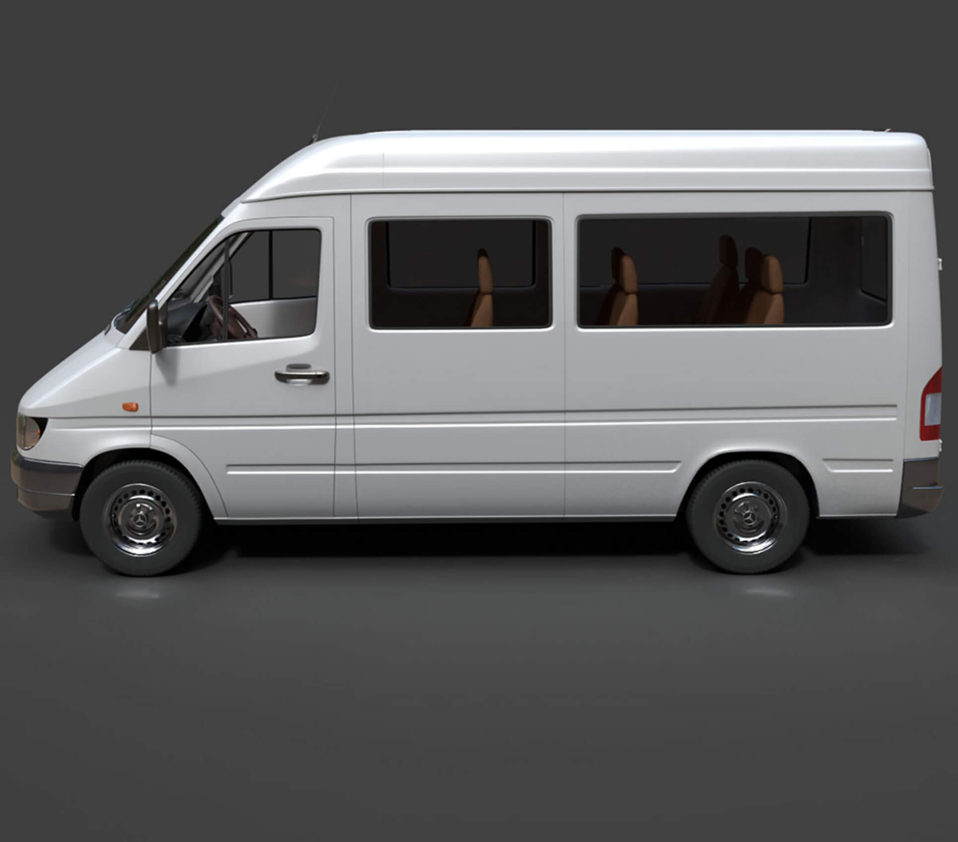 Mercedes-Benz Sprinter Classic Minibus Detailed Production 3D Model