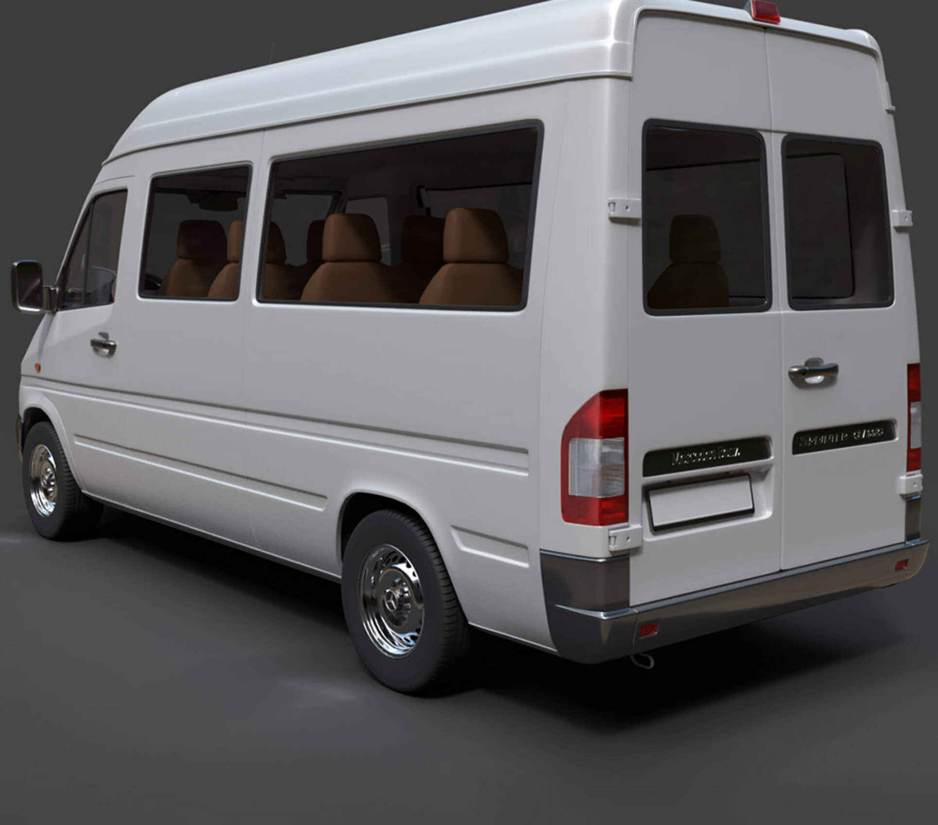 Mercedes-Benz Sprinter Classic Minibus Detailed Production 3D Model