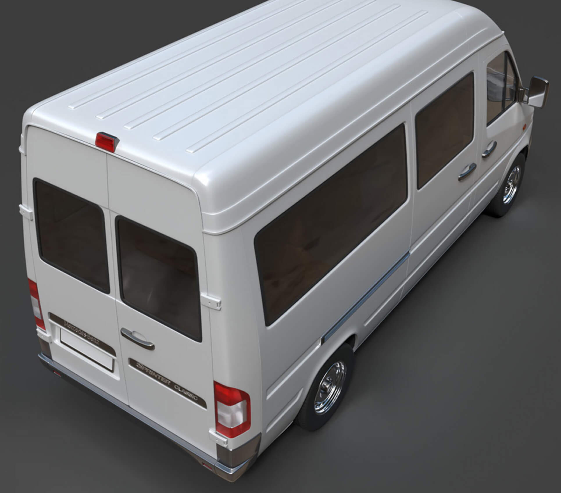 Mercedes-Benz Sprinter Classic Minibus Detailed Production 3D Model